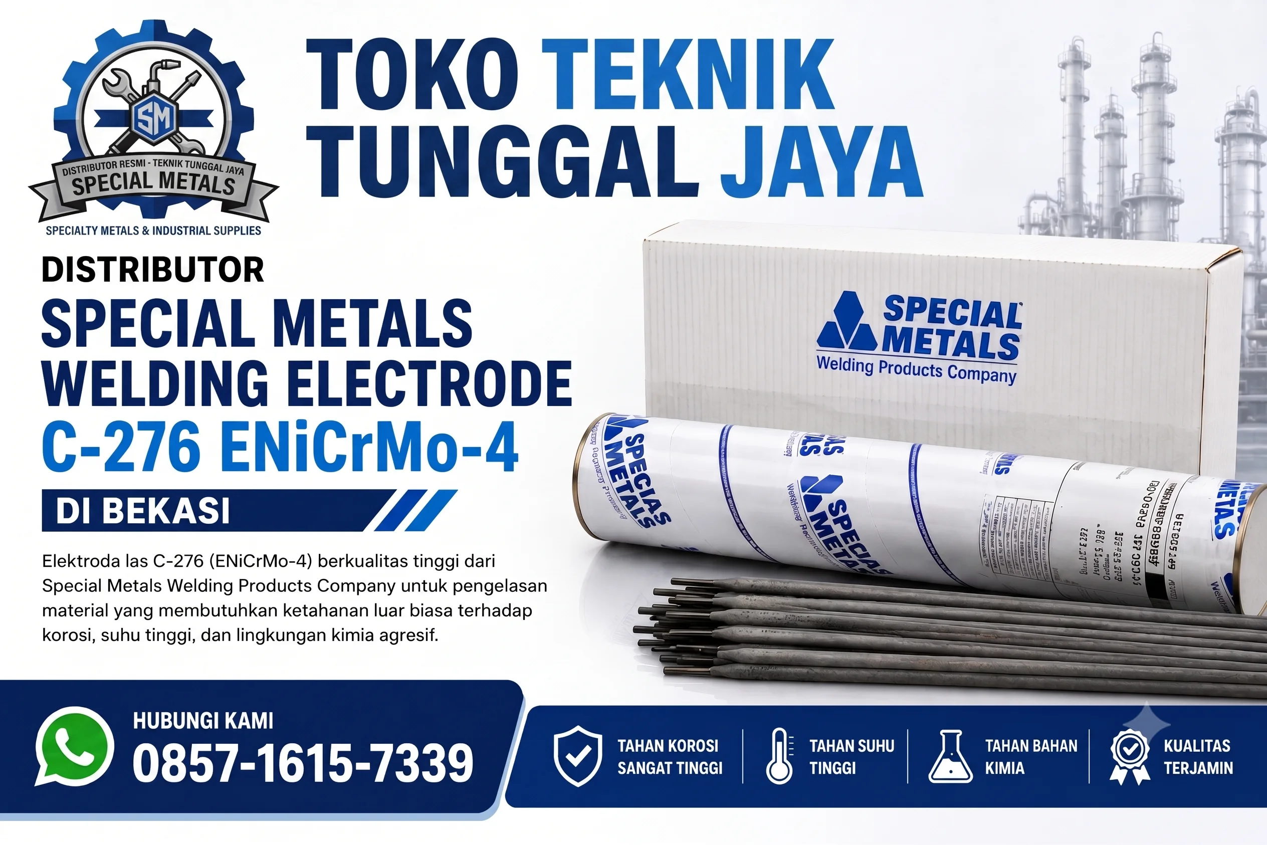 Distributor Special Metals Welding Electrode di Bekasi